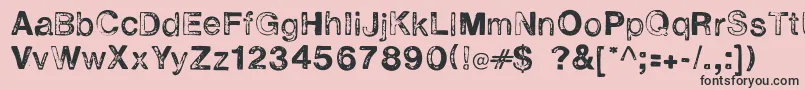 More about Alevirou Font Alevirou Font – Black Fonts on Pink Background