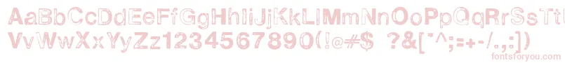 Alevirou Font – Pink Fonts on White Background