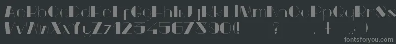Popeyetype Font – Gray Fonts on Black Background