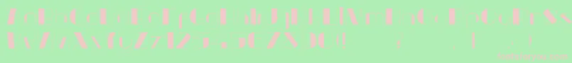 Popeyetype Font – Pink Fonts on Green Background