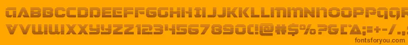 Jeebragrad Font – Brown Fonts on Orange Background