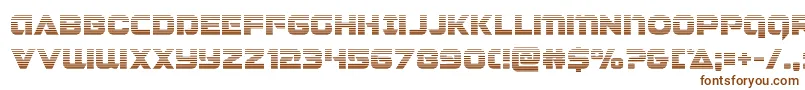 Jeebragrad-fontti – ruskeat fontit valkoisella taustalla