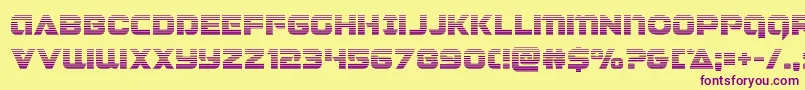 Jeebragrad Font – Purple Fonts on Yellow Background