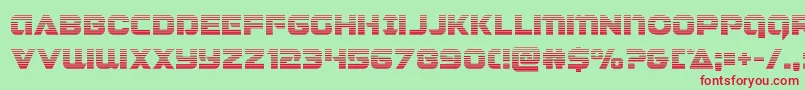 Jeebragrad Font – Red Fonts on Green Background