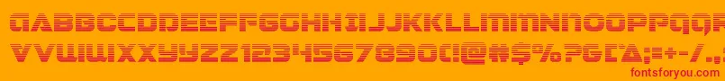 Jeebragrad Font – Red Fonts on Orange Background