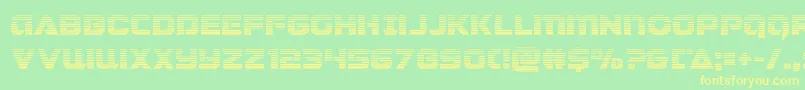 Jeebragrad Font – Yellow Fonts on Green Background