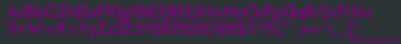 Mischievous Font – Purple Fonts on Black Background