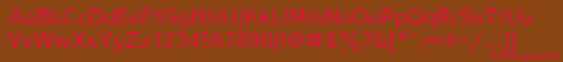 Textbook Font – Red Fonts on Brown Background