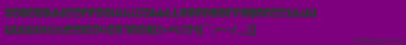 フォントGalaxy – 紫の背景に黒い文字