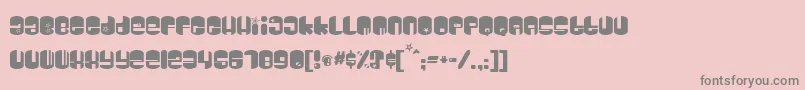 Galaxy Font – Gray Fonts on Pink Background