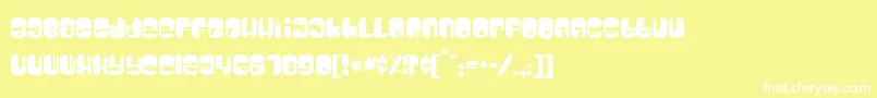 Galaxy Font – White Fonts on Yellow Background