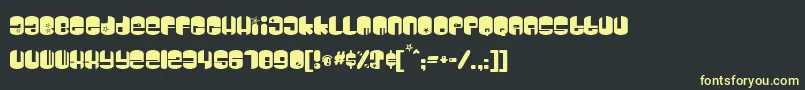 Galaxy Font – Yellow Fonts on Black Background