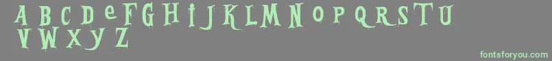BleedingFreaksDemo Font – Green Fonts on Gray Background