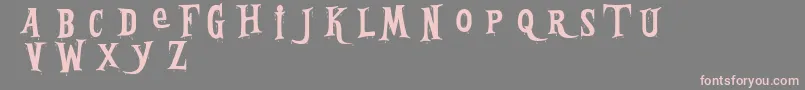 BleedingFreaksDemo Font – Pink Fonts on Gray Background