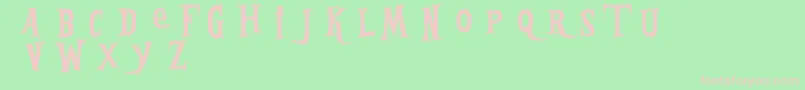 BleedingFreaksDemo Font – Pink Fonts on Green Background