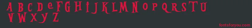 BleedingFreaksDemo Font – Red Fonts on Black Background