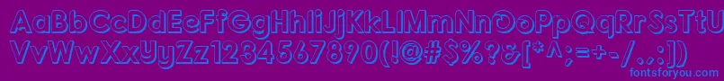 FonartoXt Font – Blue Fonts on Purple Background