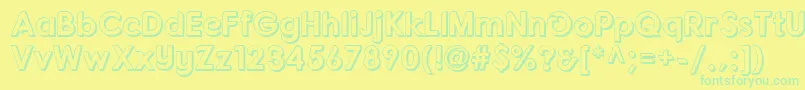 En savoir plus sur la police FonartoXt Police FonartoXt – polices vertes sur fond jaune