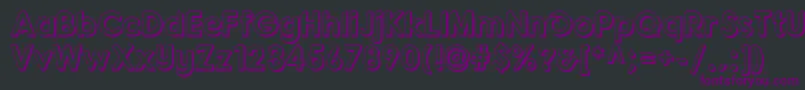 Шрифт FonartoXt – фиолетовые шрифты на чёрном фоне