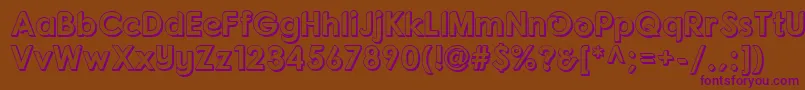 FonartoXt Font – Purple Fonts on Brown Background