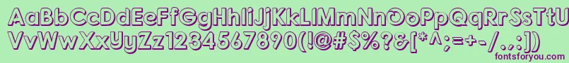 FonartoXt Font – Purple Fonts on Green Background
