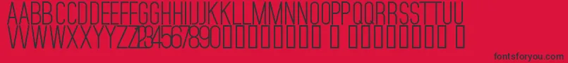 Mojave Font – Black Fonts on Red Background