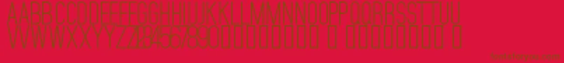 Police Mojave – polices brunes sur fond rouge