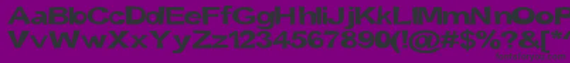 Fonte Snott2000Bold – fontes pretas em um fundo violeta