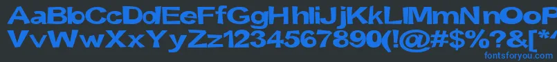 Snott2000Bold Font – Blue Fonts on Black Background