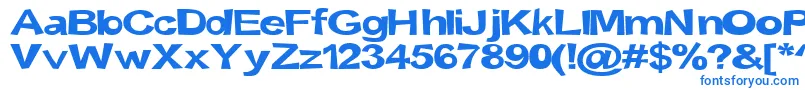 フォントSnott2000Bold – 白い背景に青い文字