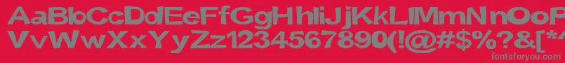 Шрифт Snott2000Bold – серые шрифты на красном фоне