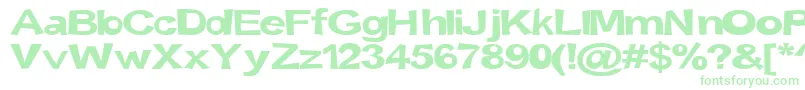Snott2000Bold-Schriftart – Grüne Schriften