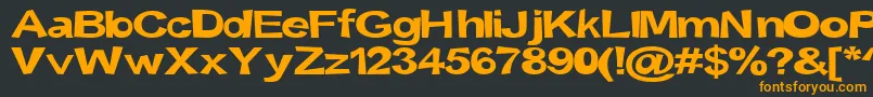 Шрифт Snott2000Bold – оранжевые шрифты на чёрном фоне