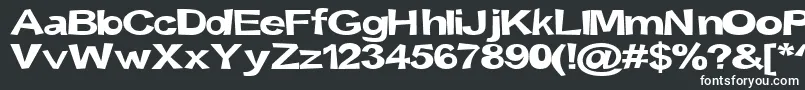 Snott2000Bold-fontti – valkoiset fontit mustalla taustalla