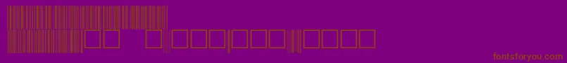 C39p72dmtt Font – Brown Fonts on Purple Background