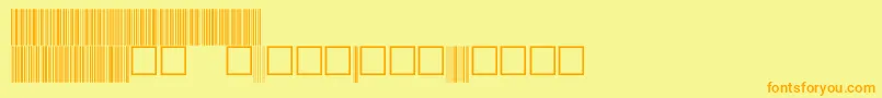 C39p72dmtt Font – Orange Fonts on Yellow Background