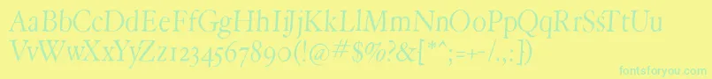 fuente Hoperound – Fuentes Verdes Sobre Fondo Amarillo