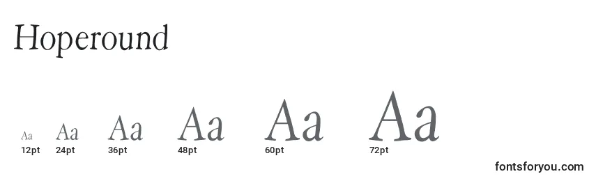 Hoperound Font Sizes