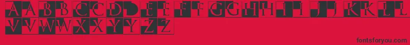 Trajanusbricksxtra Font – Black Fonts on Red Background