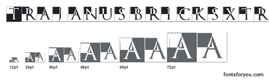 Размеры шрифта Trajanusbricksxtra