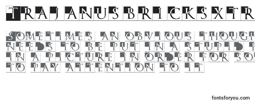 Trajanusbricksxtra フォントのレビュー