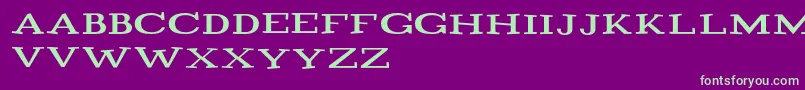 fuente Playtitle1.1 – Fuentes Verdes Sobre Fondo Morado