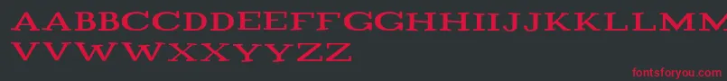 Playtitle1.1 Font – Red Fonts on Black Background