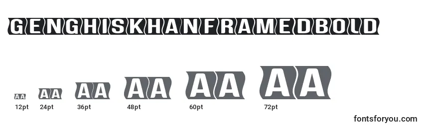 GenghiskhanframedBold Font Sizes