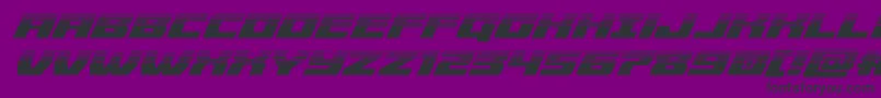 Cruiserfortresshalfital Font – Black Fonts on Purple Background