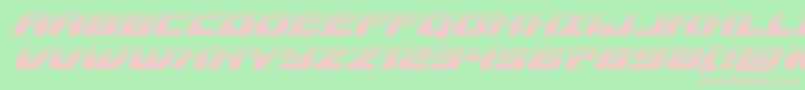 Cruiserfortresshalfital Font – Pink Fonts on Green Background