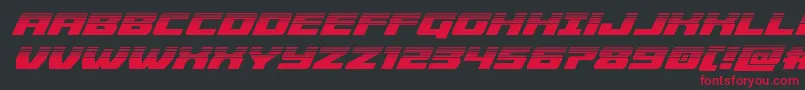 Cruiserfortresshalfital Font – Red Fonts on Black Background