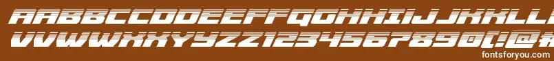 Cruiserfortresshalfital Font – White Fonts on Brown Background