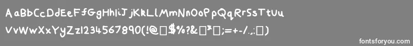 フォントCraaig – 灰色の背景に白い文字