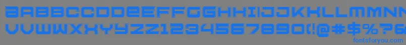 U.S.S.DallasAcademy Font – Blue Fonts on Gray Background